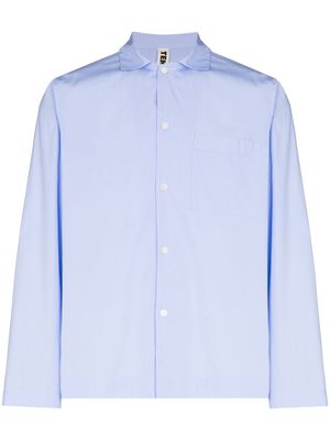 TEKLA chemise de pyjama en coton biologique - Bleu