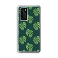 Monstera leaves: Huawei P40 Transparant Hoesje