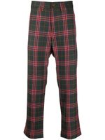 Vivienne Westwood pantalon en laine vierge à motif tartan - Vert - thumbnail