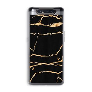 Gouden marmer: Samsung Galaxy A80 Transparant Hoesje
