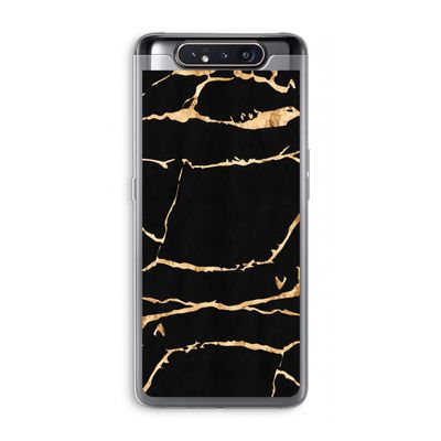 Gouden marmer: Samsung Galaxy A80 Transparant Hoesje