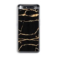 Gouden marmer: Samsung Galaxy A80 Transparant Hoesje