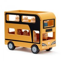 Kid's Concept Dubbeldekker Aiden Junior 25 X 20 Cm Geel/zwart - thumbnail