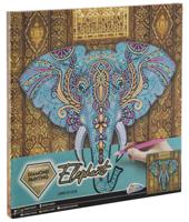 Grafix Diamond Painting op Canvas Olifant - thumbnail