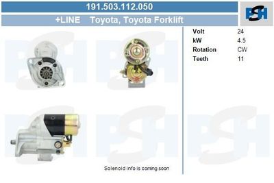 Startmotor Toyota 4.5 kw 191503112050