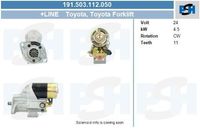 Startmotor Toyota 4.5 kw 191503112050