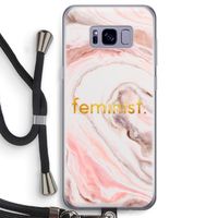 Feminist: Samsung Galaxy S8 Transparant Hoesje met koord