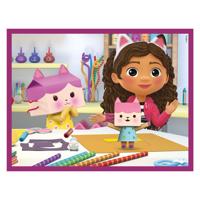 Clementoni blokpuzzel gabby&apos;s poppenhuis, 12st.