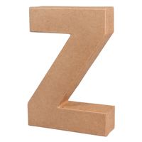 Papier mache letter Z - thumbnail