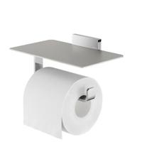 Toiletrolhouder Geesa Craft | Met planchet | RVS gepolijst