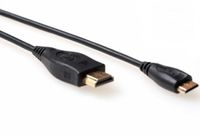 ACT 2m HDMI A/C HDMI kabel HDMI Type C (Mini) HDMI Type A (Standaard) Zwart