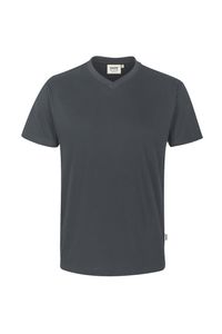 Hakro 226 V-neck shirt Classic - Anthracite - L