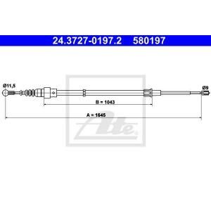 Ate Handremkabel 24.3727-0197.2