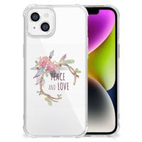 iPhone 14 Stevig | Bumper Hoesje | Boho Text