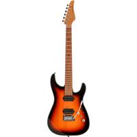 Fazley Sunset Series Sand Shark Sunburst elektrische gitaar met gigbag