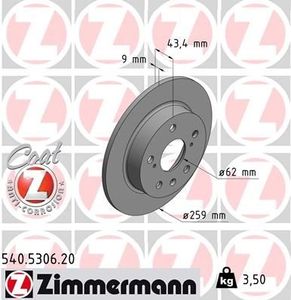 Remschijf Coat Z 540530620