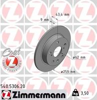 Remschijf Coat Z 540530620