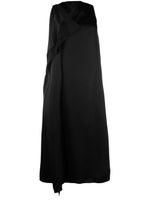 Atlein robe évasée à design asymétrique - Noir