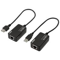 LogiLink UA0021D Extender (verlenging) USB-A 1.1 Via netwerkkabel RJ45 60 m