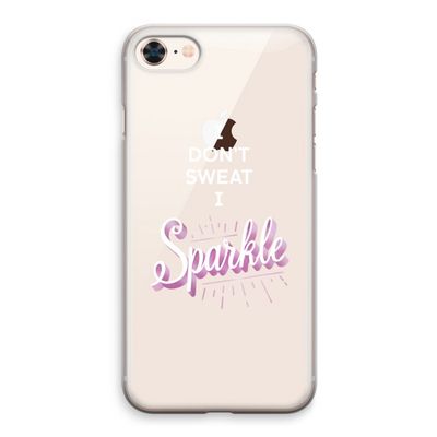 Sparkle quote: iPhone 8 Transparant Hoesje