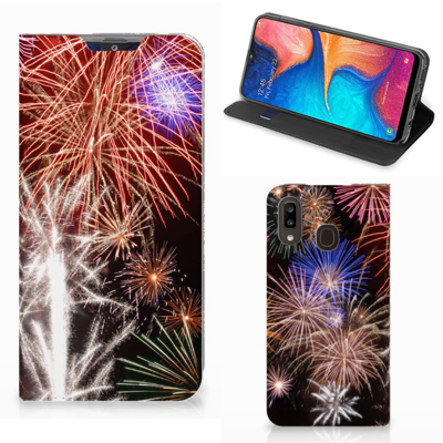 Samsung Galaxy A30 Hippe | Standcase | Vuurwerk
