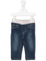 Levi's Kids jean à taille élastiquée à logo - Bleu