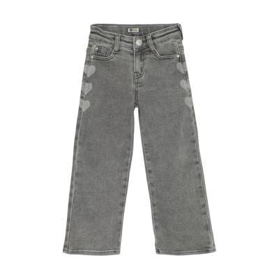 Daily7 winter jeansbroek meisjes - grijs - wide fit