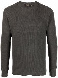 Ralph Lauren RRL pull gaufré en coton - Gris