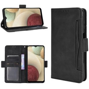 Vintage Series Samsung Galaxy M12 Wallet Case met Kaarthouder - Zwart