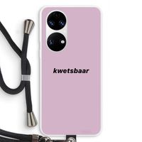 kwetsbaar: Huawei P50 Transparant Hoesje met koord