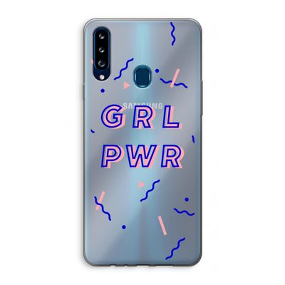 GRL PWR: Samsung Galaxy A20s Transparant Hoesje