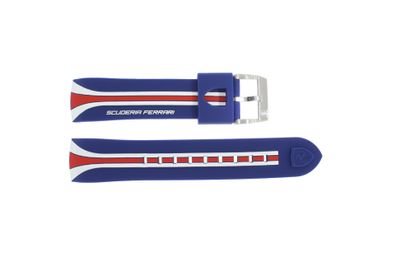 Ferrari horlogeband SF101.5 / 0830069 / SF689300099 Rubber Blauw 22mm