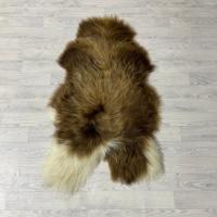 IJslander schapenvacht bruin wit 120x75cm L