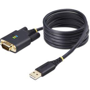 StarTech.com 2m USB naar Serieel Adapter/Converter Kabel, COM Retention, Verwisselbare DB9 Schroeven