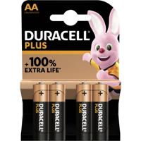 Duracell Plus-AA K4 AA batterij (penlite) Alkaline 1.5 Ah 1.5 V 4 stuk(s)