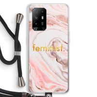 Feminist: Oppo A94 5G Transparant Hoesje met koord