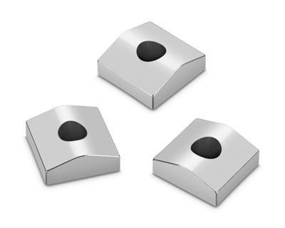 Schaller Set van 3 Nut Clamping Blocks voor Locking Nuts Chrome 20720200 Schaller Set van 3 Nut Clamping Blocks voor Locking Nuts Chrome 20720200