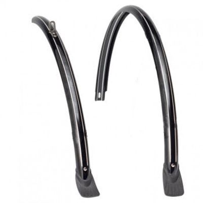 Eurofender spatbordenset 46mm 28" zonder stang zwart