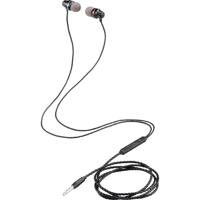 Renkforce RF-IE-JH01 In Ear headset Kabel Zwart Afstandsbediening Telefoon