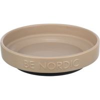 Be nordic voerbak kat keramiek / rubber taupe