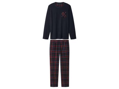 esmara Men Fleece heren pyjama (Marineblauw, S)