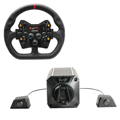 Asetek SimSports Invicta 27nm Direct Drive Wheel Base - Forte GT Wheel Bundle