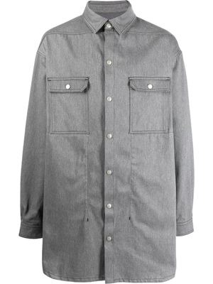 Rick Owens surchemise Jumbo oversize - Gris