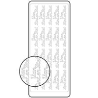 Vaessen Creative • sticker 10x23cm x10 goud "van sint en piet"