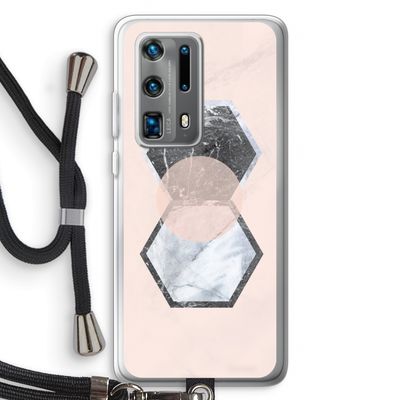 Creatieve toets: Huawei P40 Pro Plus Transparant Hoesje met koord