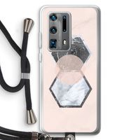 Creatieve toets: Huawei P40 Pro Plus Transparant Hoesje met koord
