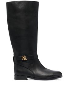 Lauren Ralph Lauren bottes Brittaney à plaque logo - Noir