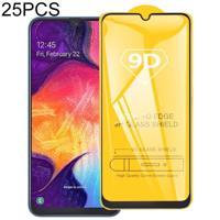 25 stuks 9D volledige lijm volledig scherm gehard glas film voor Galaxy A40S