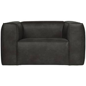 WOOOD Bean Fauteuil - Recycle Leer - Zwart - 74x146x98