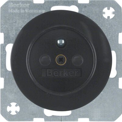Berker wandcontactdoos penaarde kinderveilig R1-R3 zwart 6765762045
